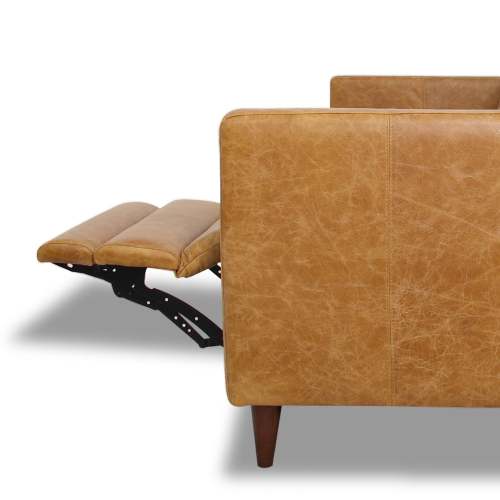 Christopher MCM Leather Power Reclining Sofa 93