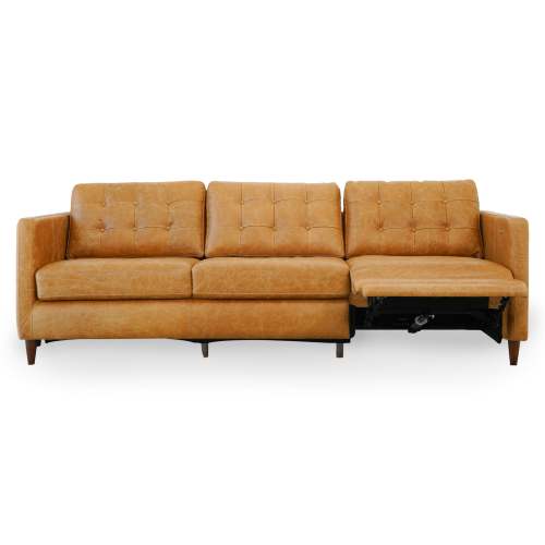 Christopher MCM Leather Power Reclining Sofa 93