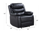 Eilbra PU Leather Power Motion Recliner (2 Color Options)