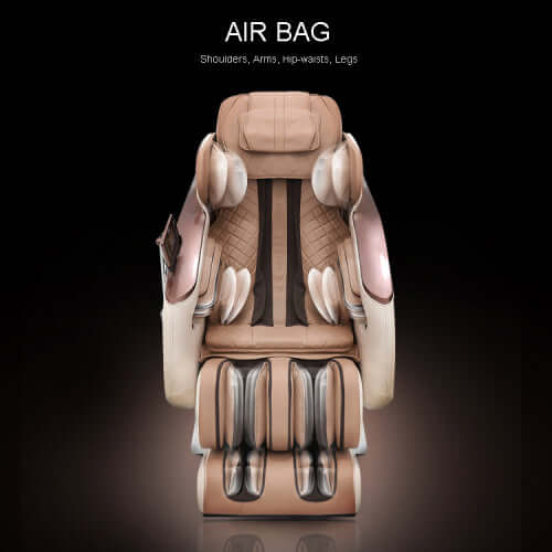 Full Body Zero Gravity Shiatsu Massage Chair SL-Track Recliner (Black or Beige)
