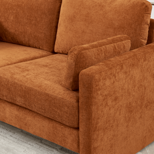 Small Contemporary Loveseat Sofa 58 (4 Colors)