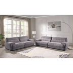 Cadenza Contemporary Gray Corduroy Sofa