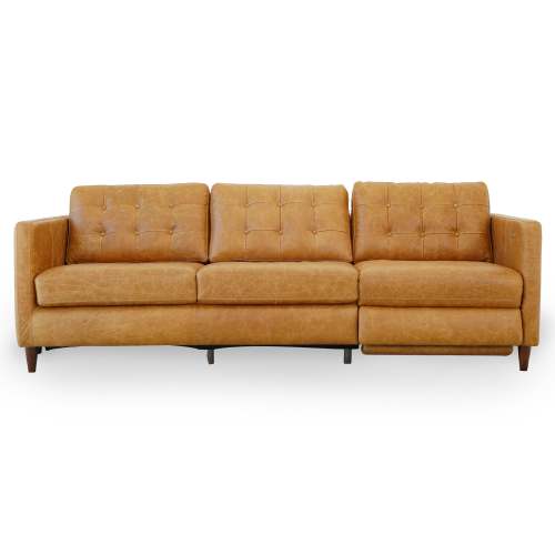 Christopher MCM Leather Power Reclining Sofa 93