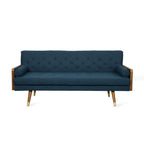 Aidan MCM Styled Tufted Fabric Sofa Loveseat 72L