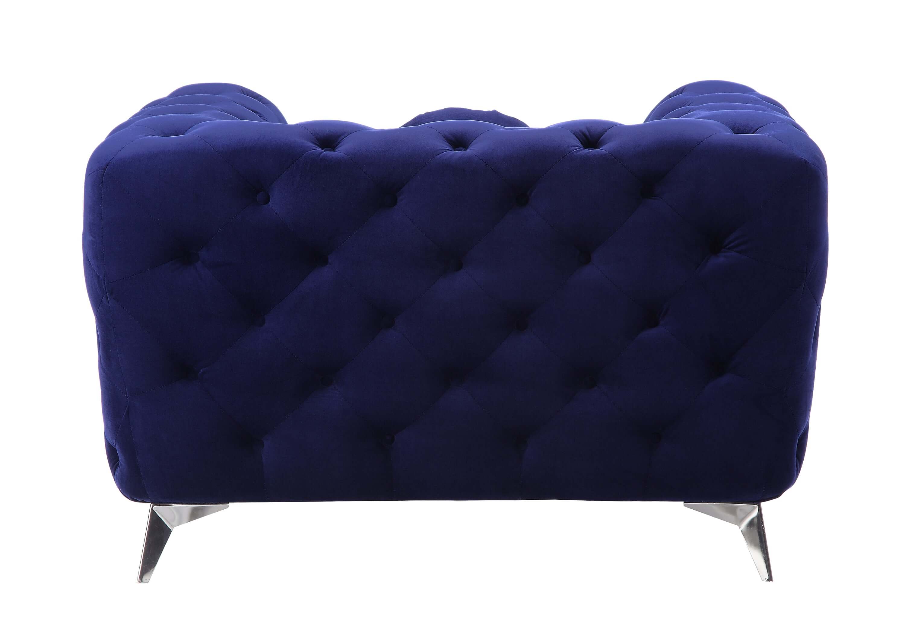Atronia Luxe Deco Blue Tufted Velvet Armchair 41W