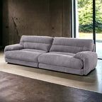 Cadenza Contemporary Gray Corduroy Sofa