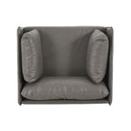 Faux Leather MCM Lounge Chair (3 Colors)