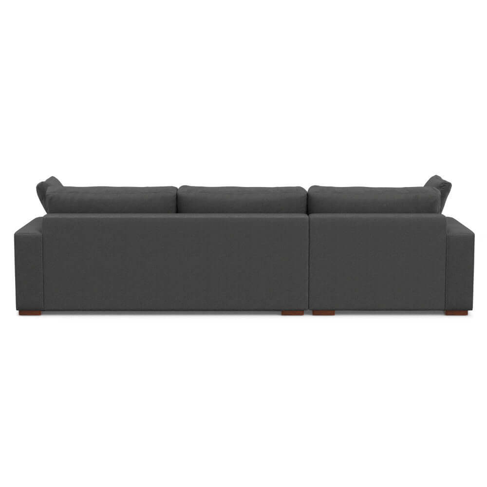 Charlie Modern Deep Seat Sectional Chaise Sofa 122 (2 Colors)