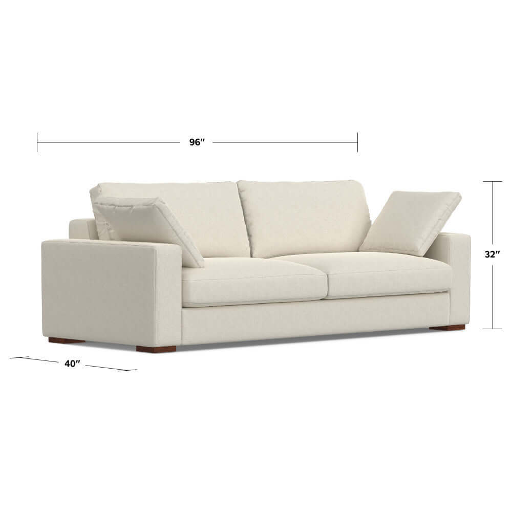 Charlie Modern Deep Seat Sofa 96 (2 Colors)