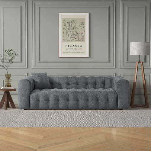 Eden Modern Boucle Bubble Sofa 90