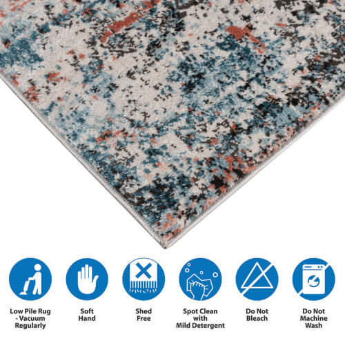 Abstract Multi-Color Area Rug (2 Size Options)