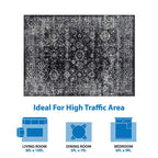 Distressed Vintage Persian Styled Woven Area Rug 8x10ft