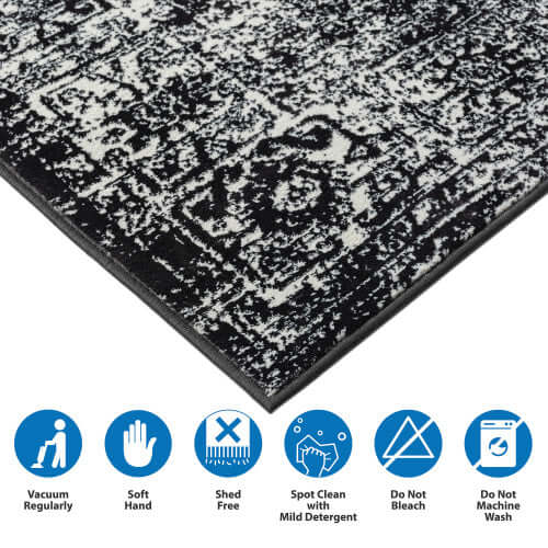 Distressed Vintage Persian Styled Woven Area Rug 8x10ft