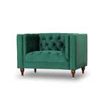 Evelyn Mid-Century Tufted Velvet Lounge Chair 42
