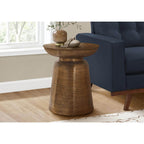 Hammered Metal Round Drum Accent End Table 20 (4 Colors)