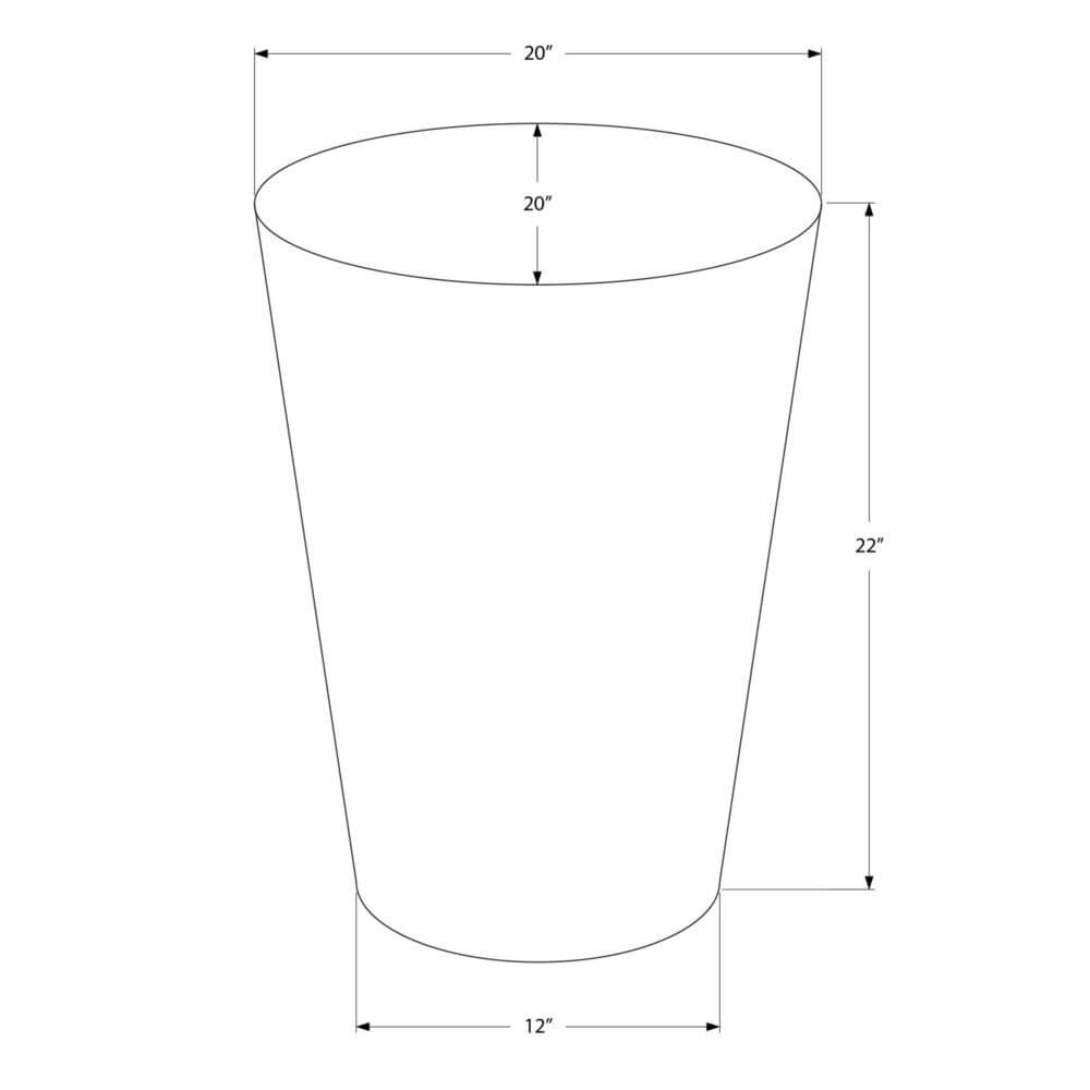 Hammered Metal Cone Accent Table (3 Colors)