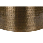 Hammered Metal Round Drum Accent End Table 20 (4 Colors)