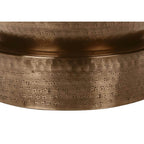 Hammered Metal Round Drum Accent Table 20' (3 Colors)