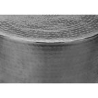 Hammered Metal Round Drum Accent Table 20' (3 Colors)
