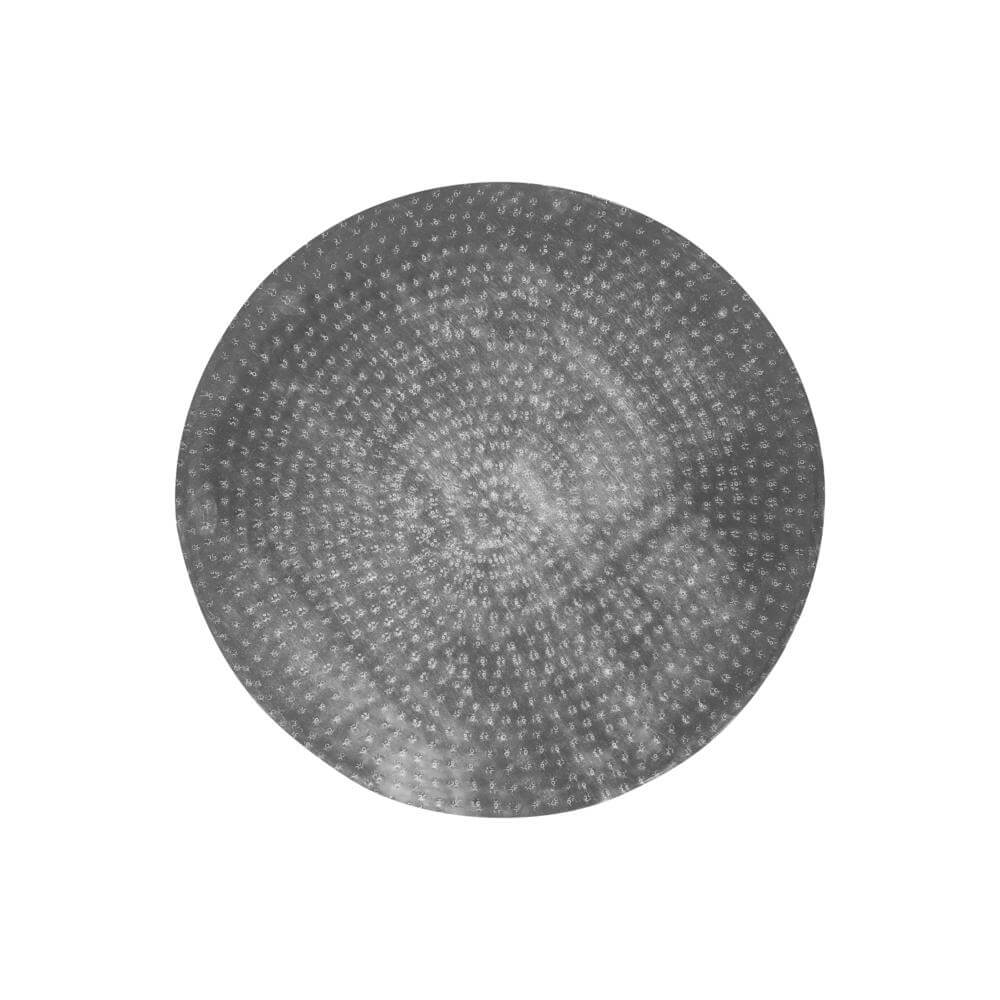 Hammered Metal Round Drum Accent Table 20' (3 Colors)
