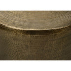 Hammered Metal Cone Accent Table (3 Colors)
