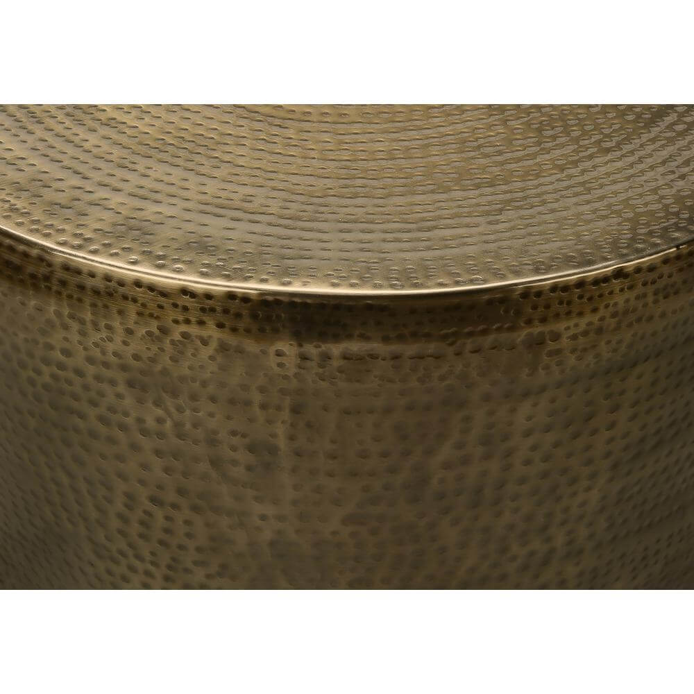 Hammered Metal Cone Accent Table (3 Colors)