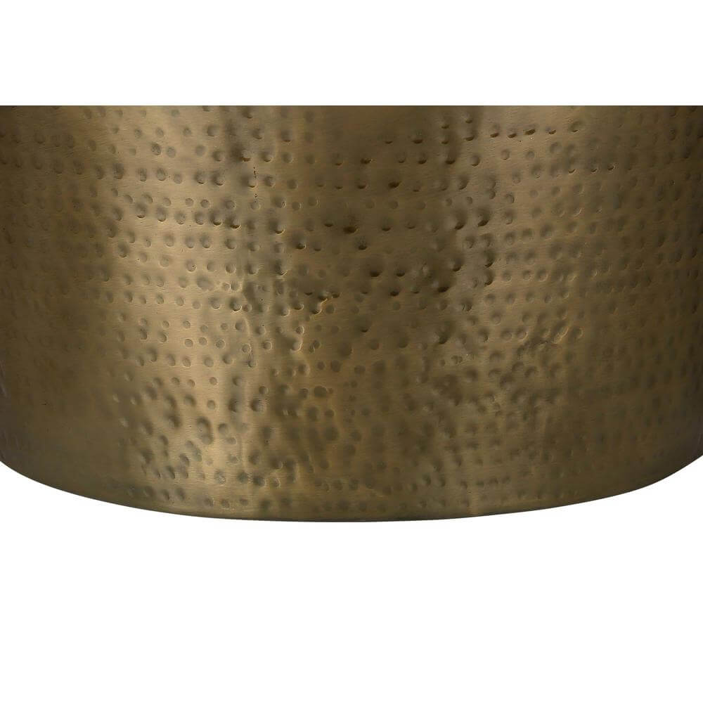 Hammered Metal Cone Accent Table (3 Colors)