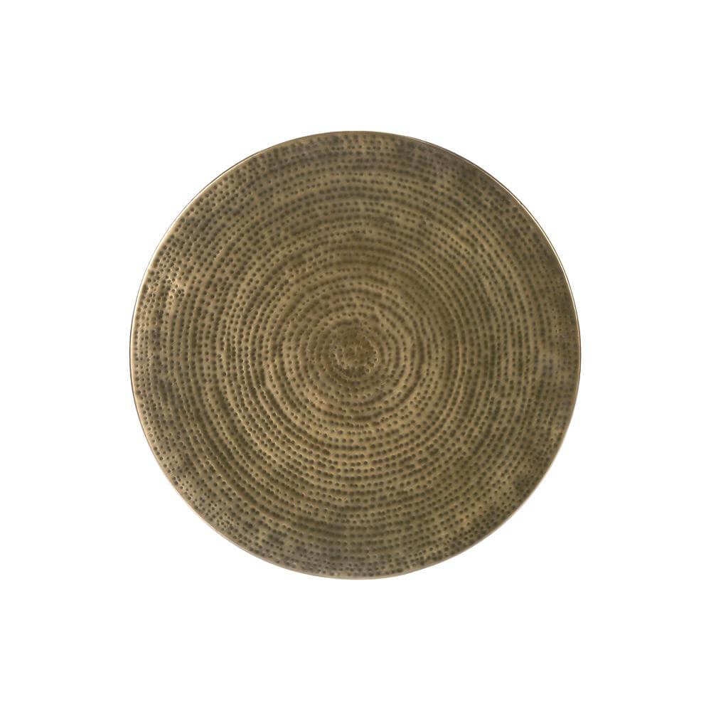 Hammered Metal Cone Accent Table (3 Colors)