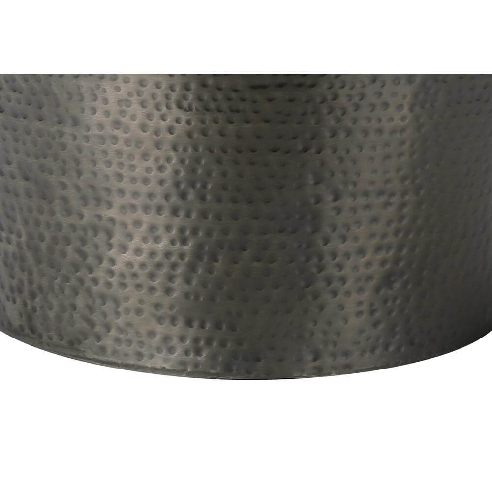 Hammered Metal Cone Accent Table (3 Colors)