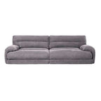 Cadenza Contemporary Gray Corduroy Sofa