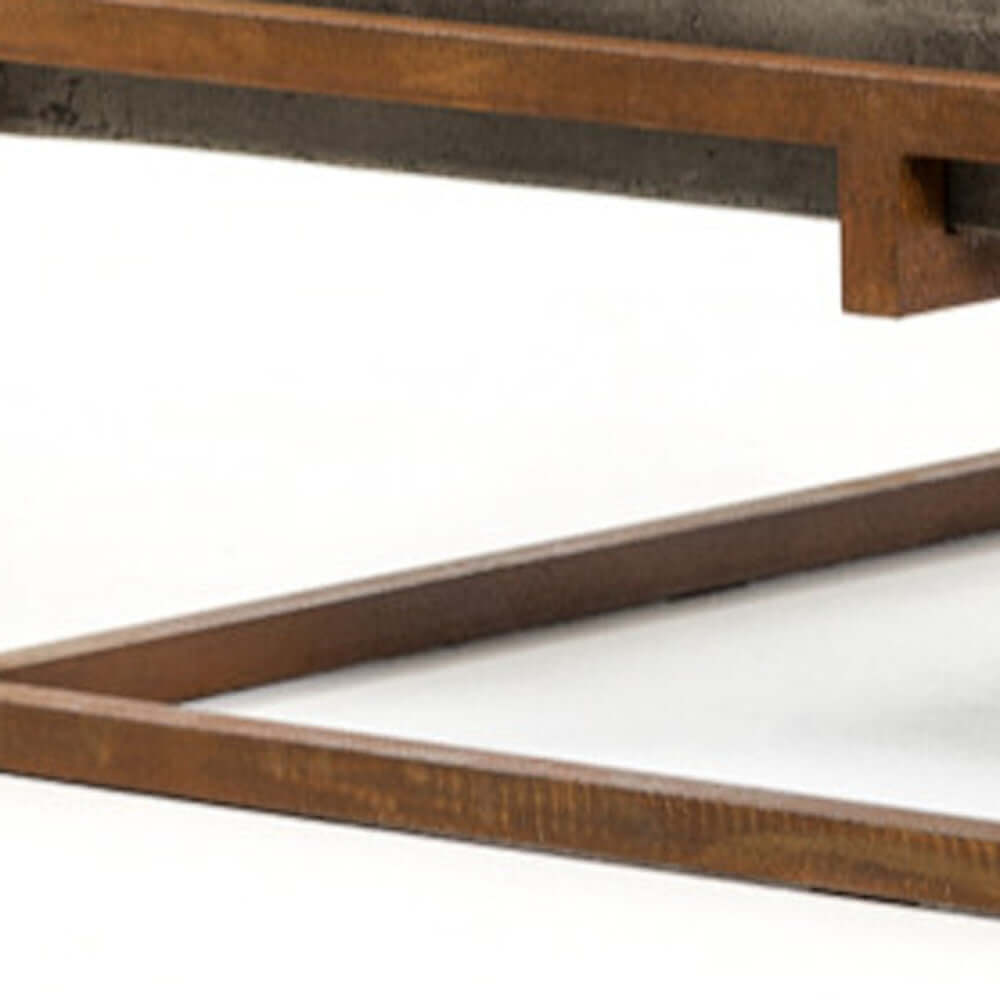 Square Concrete Top Metal Frame Coffee Table 44