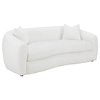 Isabella Modern Soft Boucle Fabric Tight Back Sofa in White 90