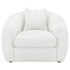 Isabella Tight Back White Boucle Lounge Chair