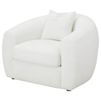 Isabella Tight Back White Boucle Lounge Chair