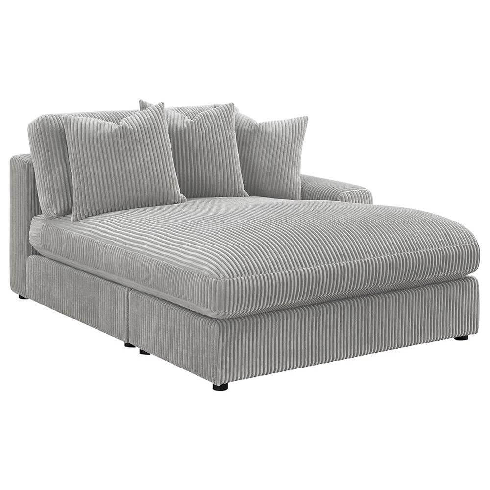 Blaine Corduroy Reversible Chaise Sofa Sectional (2 Colors)