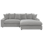 Blaine Corduroy Reversible Chaise Sofa Sectional (2 Colors)