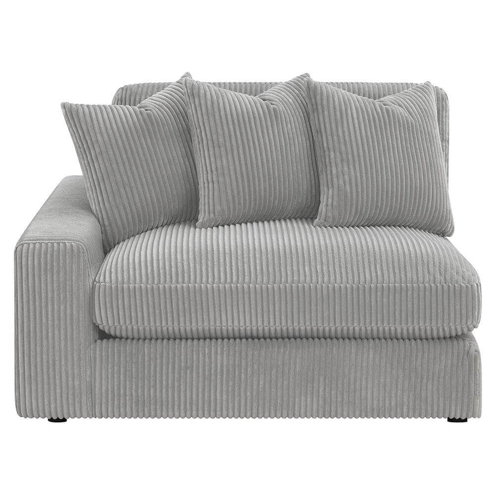 Blaine Corduroy Reversible Chaise Sofa Sectional (2 Colors)