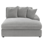Blaine Corduroy Reversible Chaise Sofa Sectional (2 Colors)
