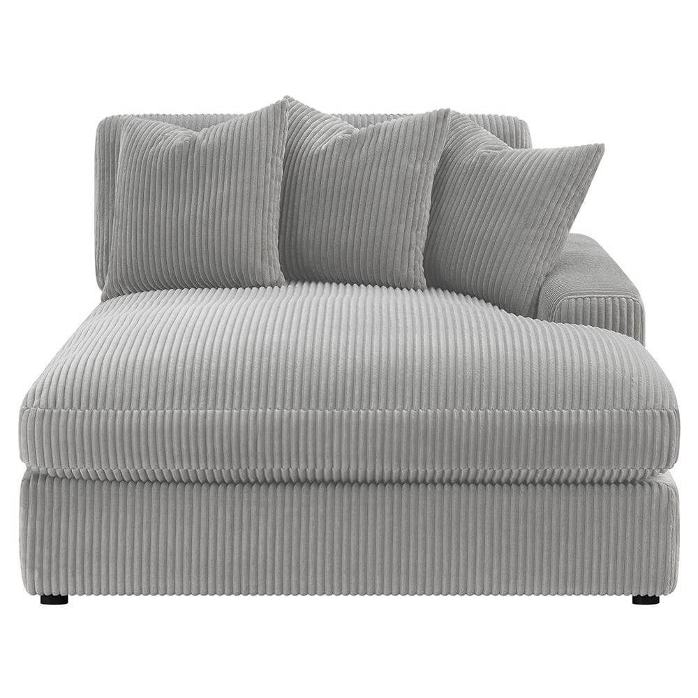 Blaine Corduroy Reversible Chaise Sofa Sectional (2 Colors)