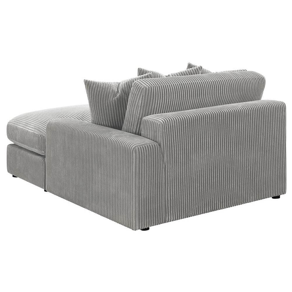 Blaine Corduroy Reversible Chaise Sofa Sectional (2 Colors)