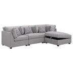 Cambria Modern Modular Fabric Sectional Sofa in Gray (Various Sizes)