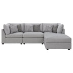 Cambria Modern Modular Fabric Sectional Sofa in Gray (Various Sizes)