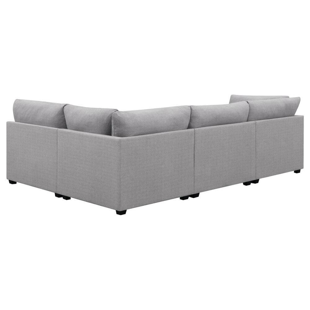 Cambria Modern Modular Fabric Sectional Sofa in Gray (Various Sizes)