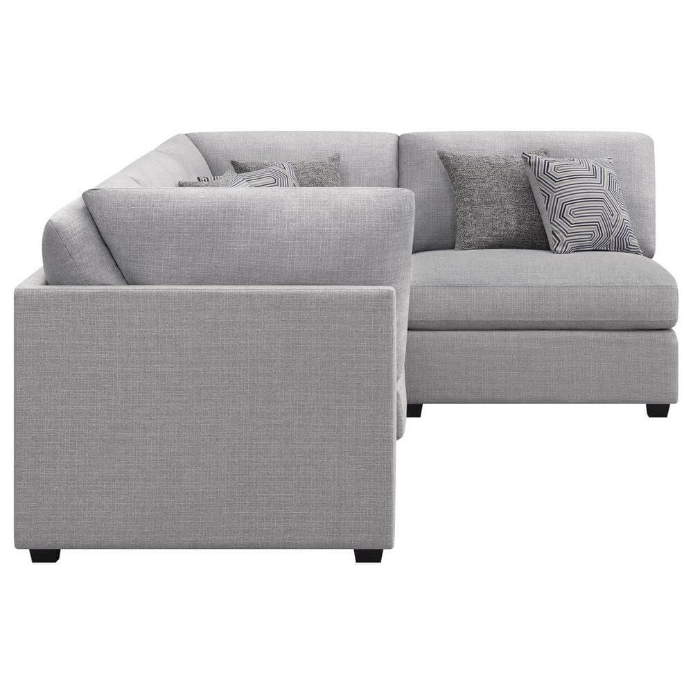 Cambria Modern Modular Fabric Sectional Sofa in Gray (Various Sizes)