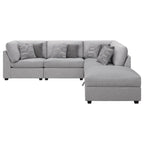 Cambria Modern Modular Fabric Sectional Sofa in Gray (Various Sizes)