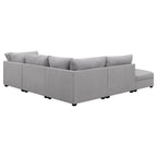 Cambria Modern Modular Fabric Sectional Sofa in Gray (Various Sizes)