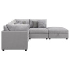 Cambria Modern Modular Fabric Sectional Sofa in Gray (Various Sizes)
