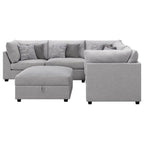 Cambria Modern Modular Fabric Sectional Sofa in Gray (Various Sizes)