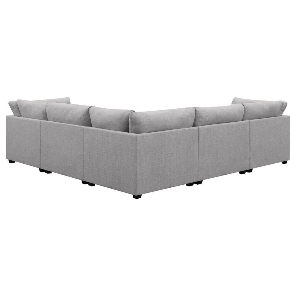 Cambria Modern Modular Fabric Sectional Sofa in Gray (Various Sizes)