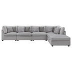 Cambria Modern Modular Fabric Sectional Sofa in Gray (Various Sizes)